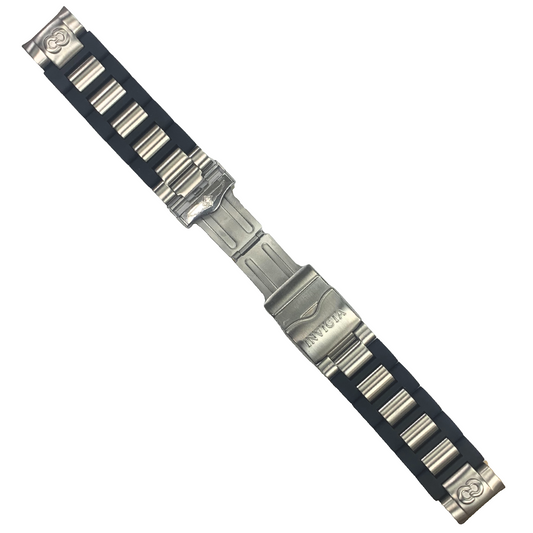 Original Invicta 33654 - Genuine Watch Band - 26mm Black Silicone Steel [OEM]