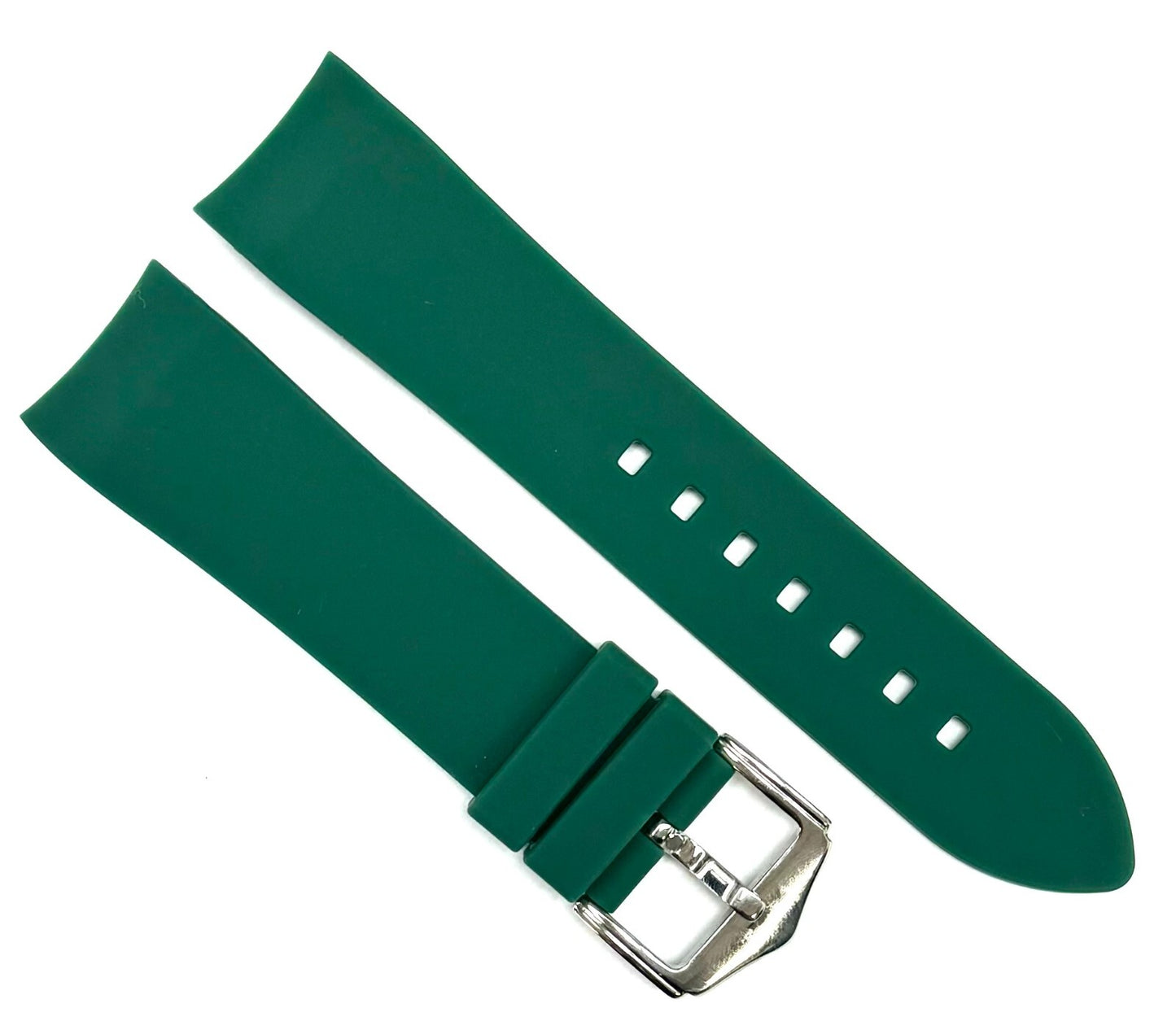 CURVED END SILICONE WATCH BANDS 9 COLORS RUBBER STRAP 18,19,20,21MM,22MM,24mm,