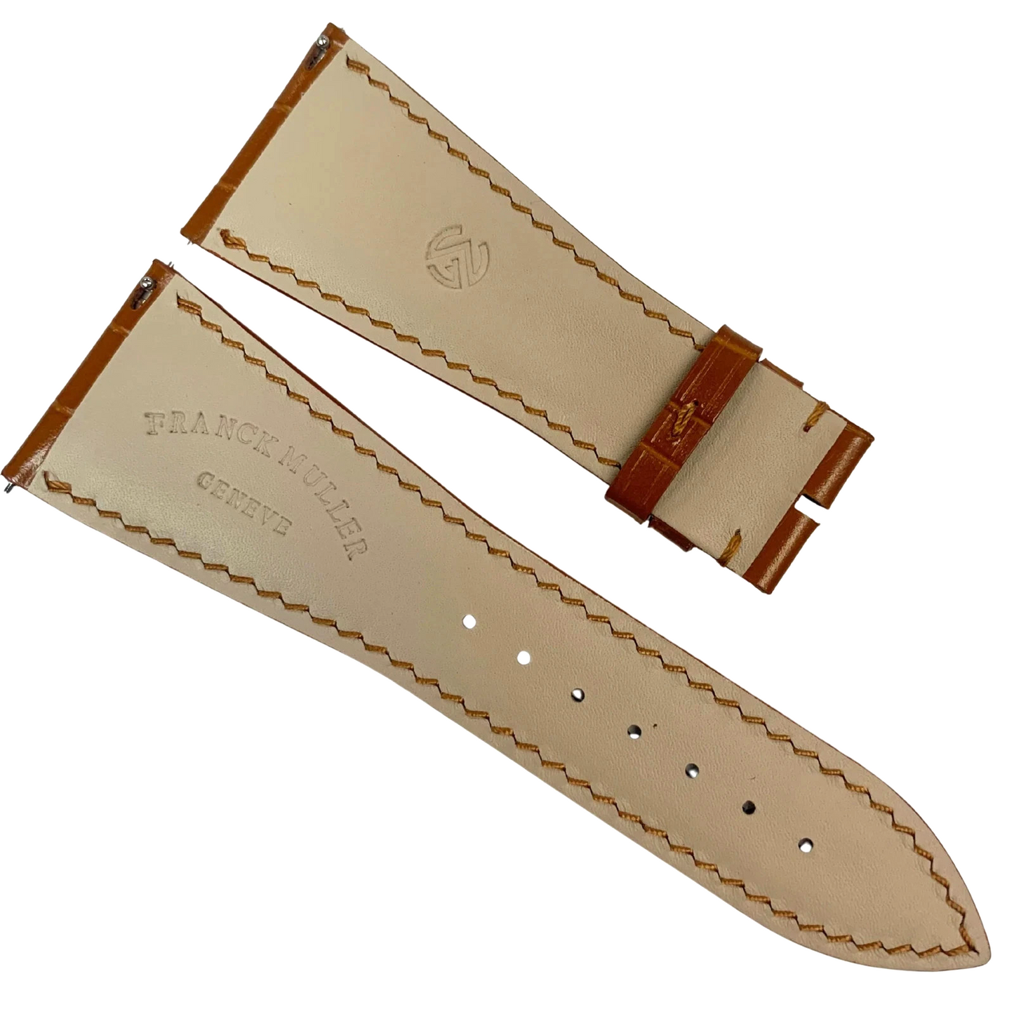 Genuine Franck Muller Watch Band 30mm x 24mm – Tan