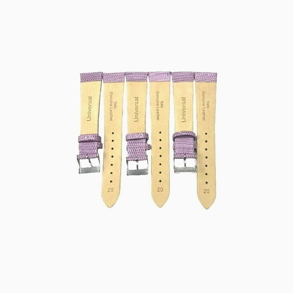 Best Quality Watch Bands Genuine Leather Lizard Grain Flat 12- 24mm