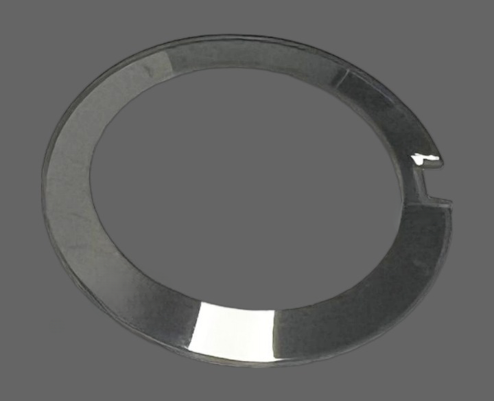 Mineral Crystals Rado Double Dome Silver Trim(35.0×2.6×1.0)mm