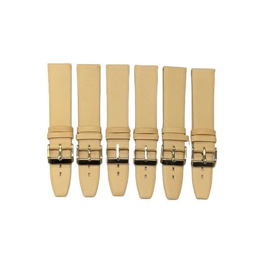 High Quality Watch Bands Flat Genuine Leather Plain 18-24mm