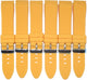22MM Curve Yellow Silicone Watch Band Replacement fit Tag Heuer, Lot of 6 Bands
