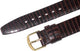 Watch Band D Brown Genuine Leather Lizard Grain (Flat) 8MM  Slim ( A1 Quality