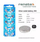 Ten (10)  Renata 390 Watch Battery SR1130SW SWISS MADE, 0% MERCURY