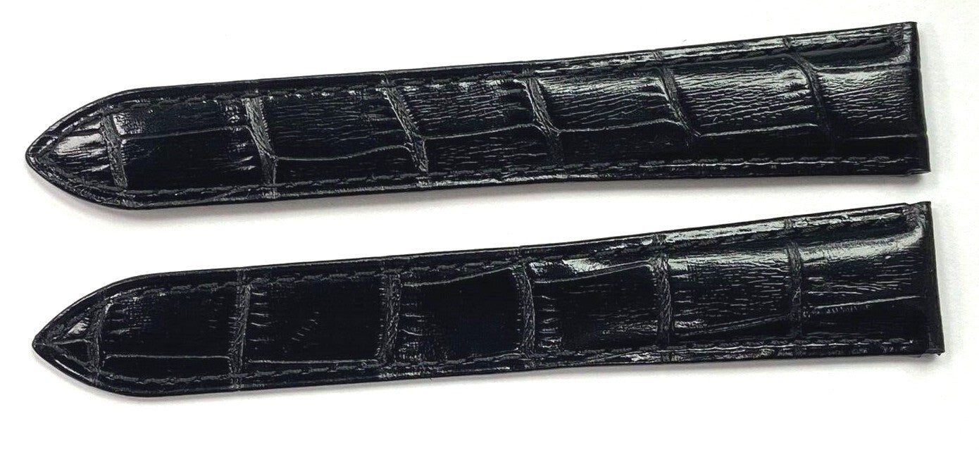 Watch Band Genuine Leather  Alligator Grain  fit Cartier Watch 25.8X20MM