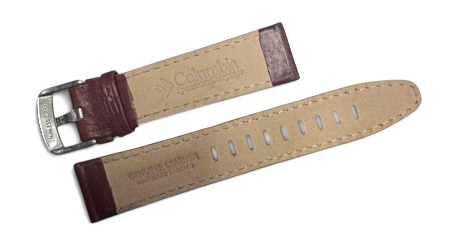 Columbia Men Fashion Brown Leather Band Quartz Analog 20mm
