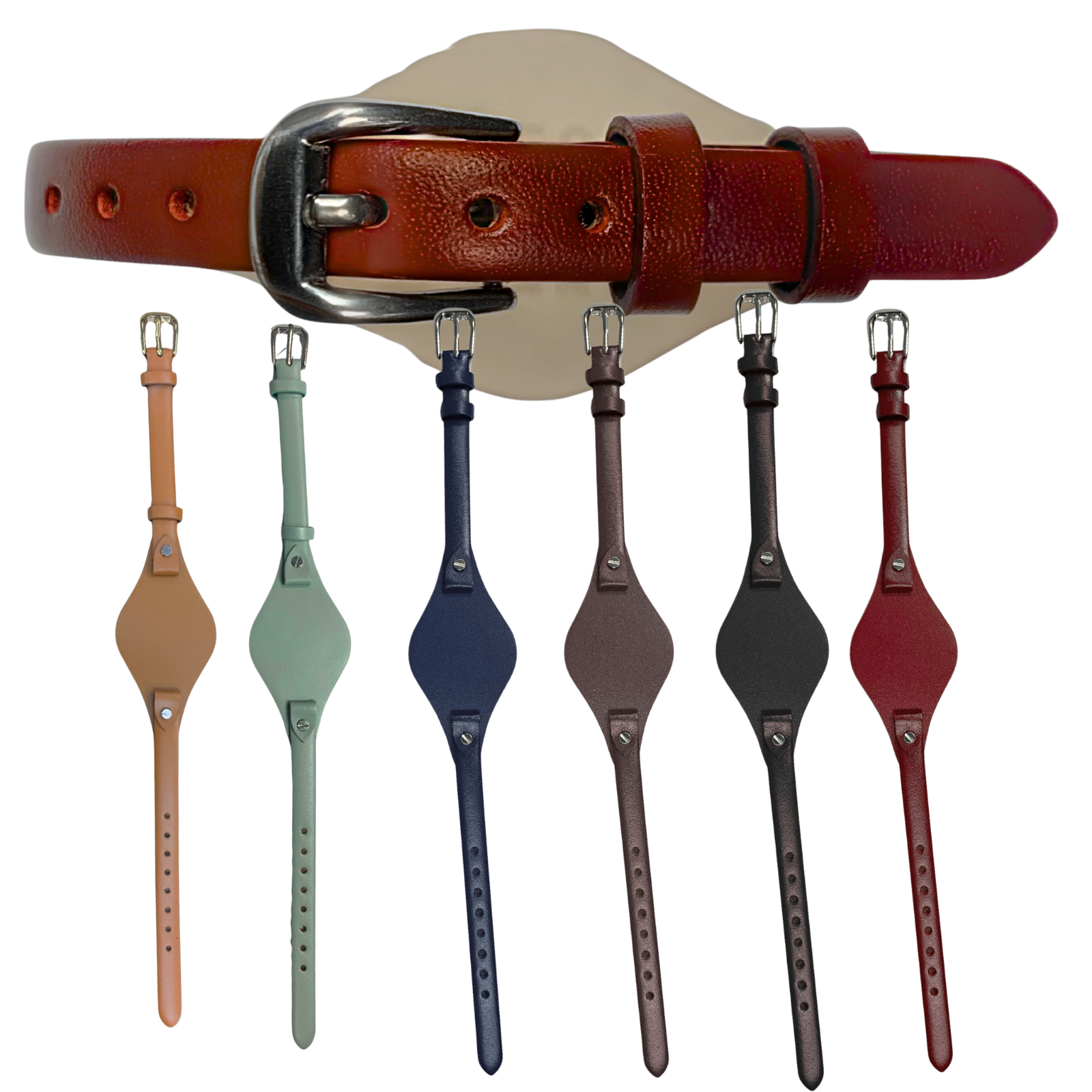 8mm Leather Watch Band -Multiple Colors | Fossil ES3077 2830 3262 3060 4176 4119