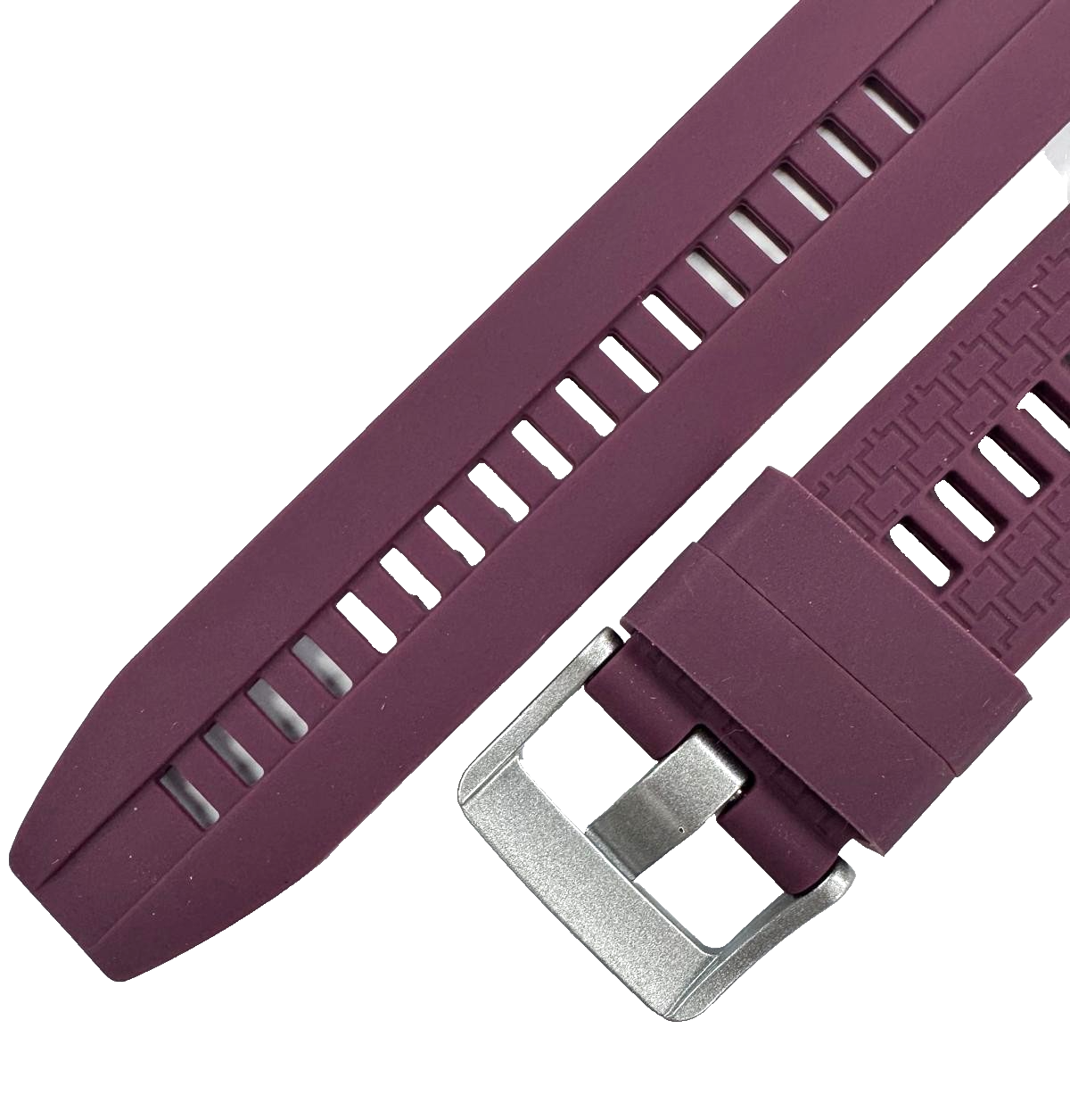 22 MM Rubber Silicone Sports Watch Band Quick Release Pin Purple Color