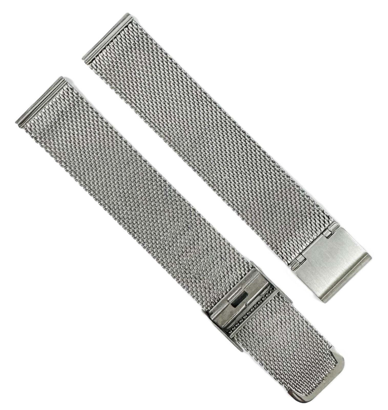 18mm Silver Color Timeless Milanese Mesh Stainless Steel Watch Band