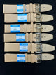 6 piece plain light beige genuine leather band in premium quality