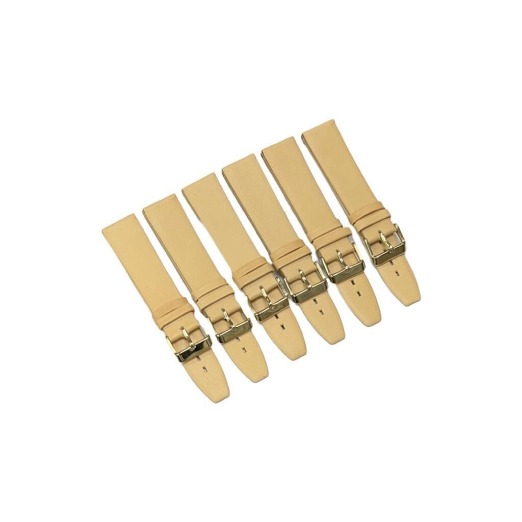 High Quality Watch Bands Flat Genuine Leather Plain 18-24mm