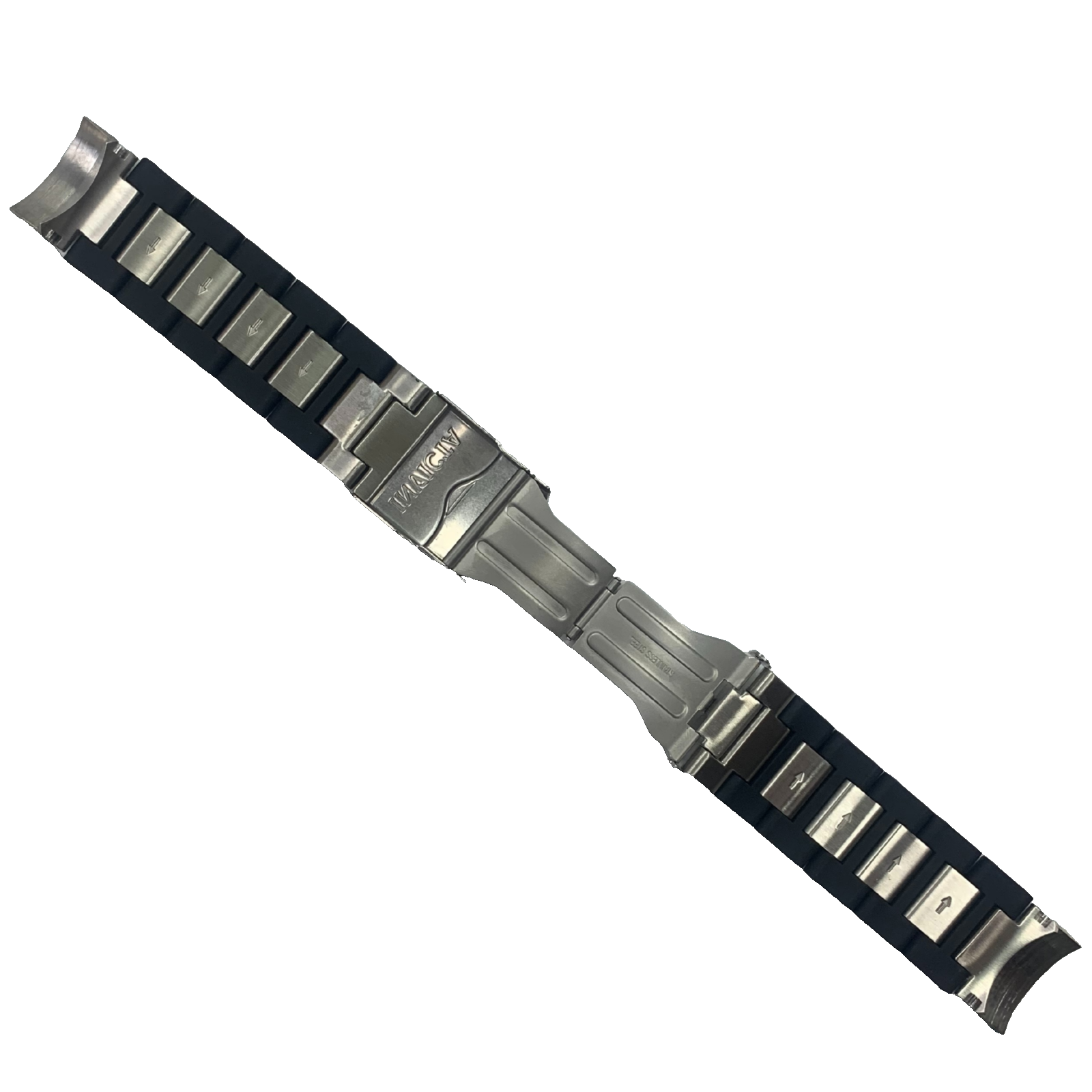 Original Invicta 33654 - Genuine Watch Band - 26mm Black Silicone Steel [OEM]