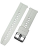22 MM Rubber Silicone Sports Watch Band Quick Release Pin White Color