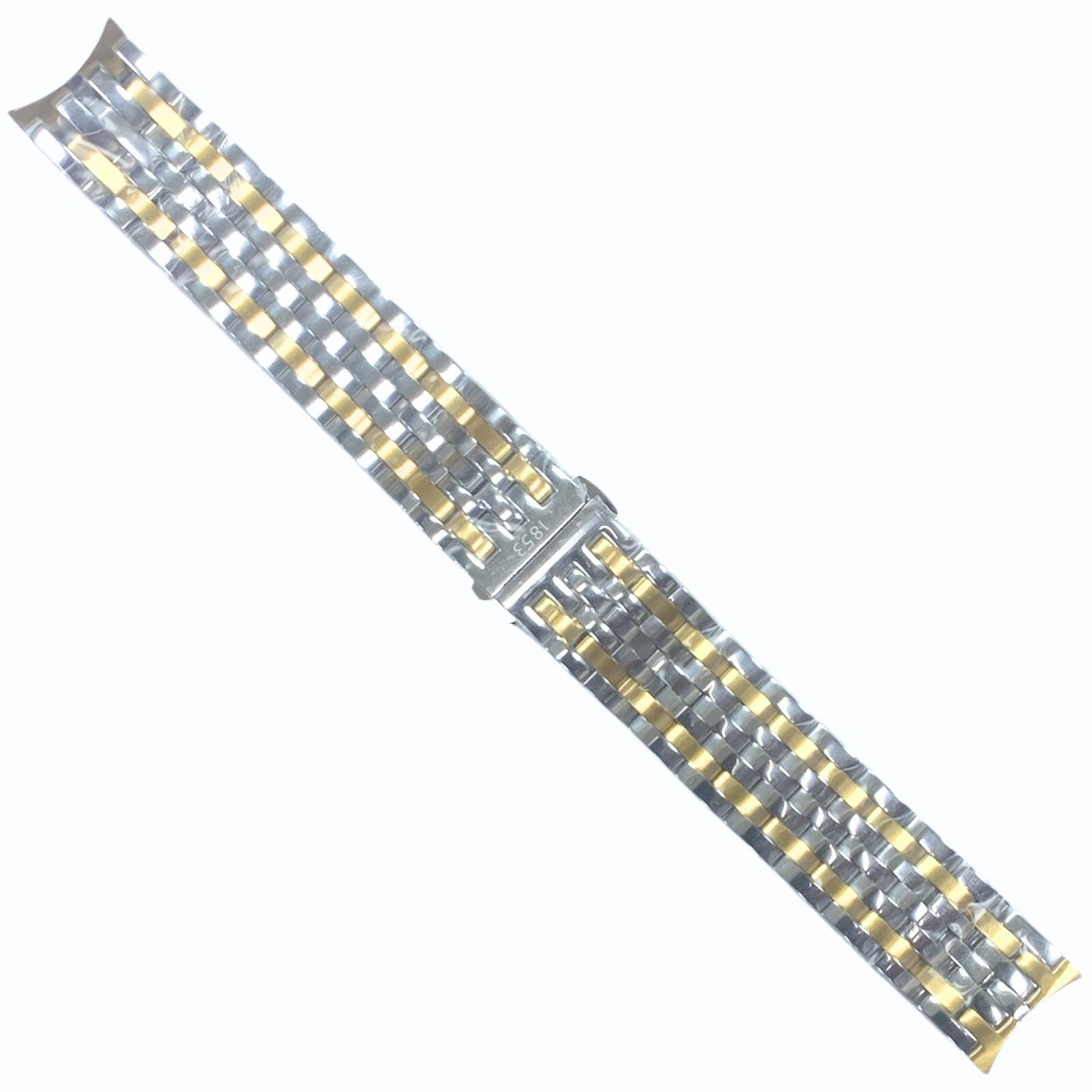 Two-Tone (Gold&Silver) Watch Band- 19mm -Compatible with TISSOT T038430A RTO-BC