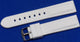 20 MM White color Silicone watch band silver buckle with free spring bars