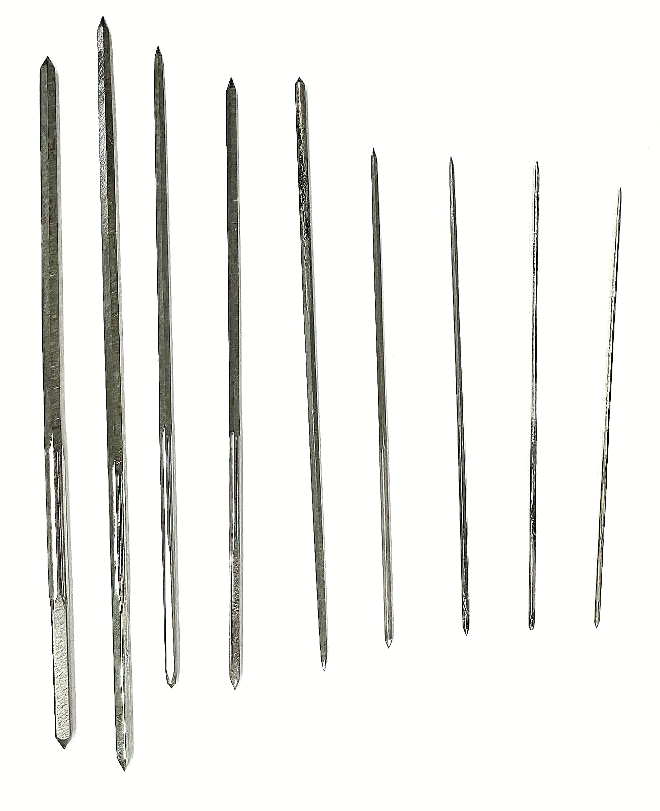 Watch Repair Cutting Broaches set of 10pcs,Small 0.90 to 4.00m, Watchmaker Tools