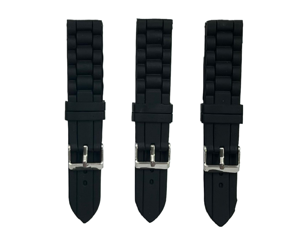 Premium Quality Soft Silicone Rubber Textured Sport Watch Band 16mm-24mm