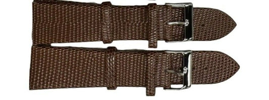 SET OF 2 Quality WATCH BAND GENUINE LEATHER LIZARD GRAIN SIZES 12MM-22MM