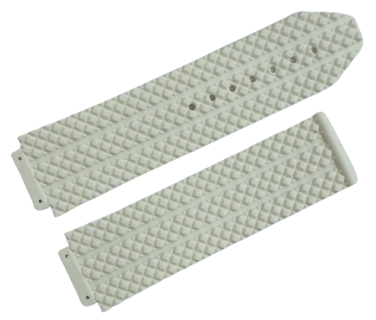 High Quality 24mm Rubber Watch Strap White Color fit to Hublot Big Bang