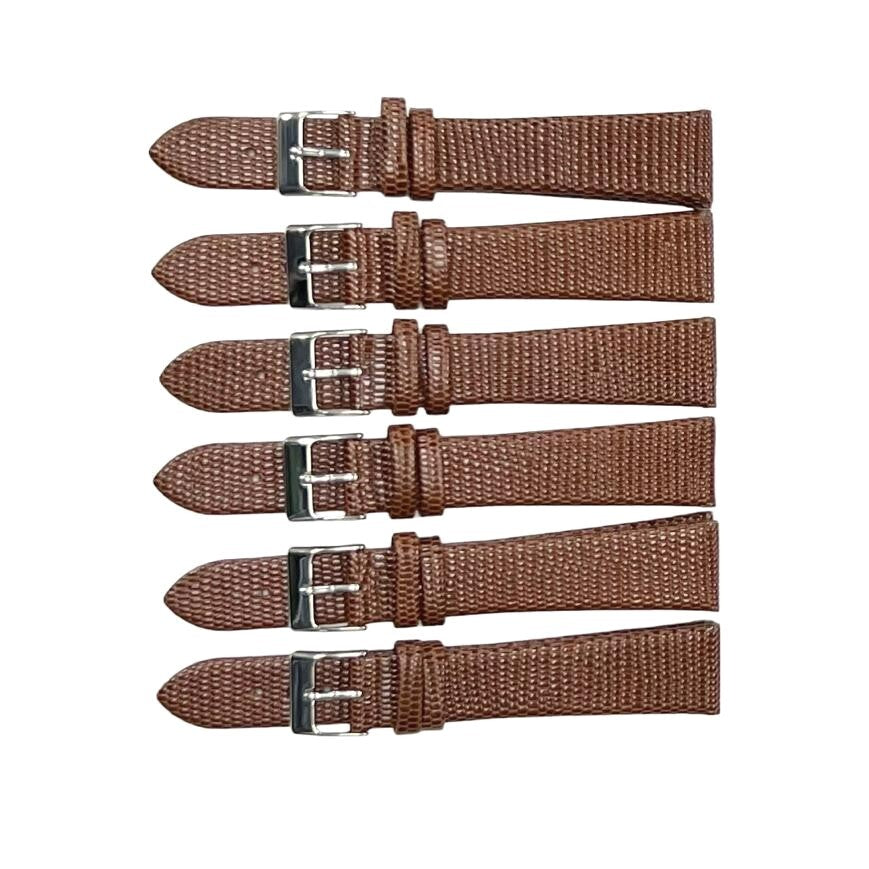 Best Quality Watch Bands Genuine Leather Lizard Grain  Plain 12- 24mm