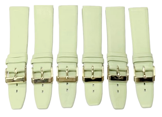 High Quality Watch Bands Flat Genuine Leather Plain 18-20mm