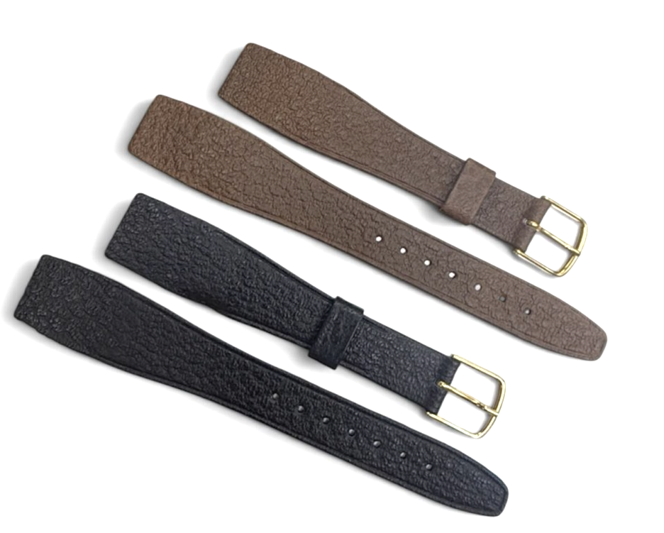 20mm LADIES BROWN GENUINE SADDLE LEATHER WATCH BAND -OPEN END