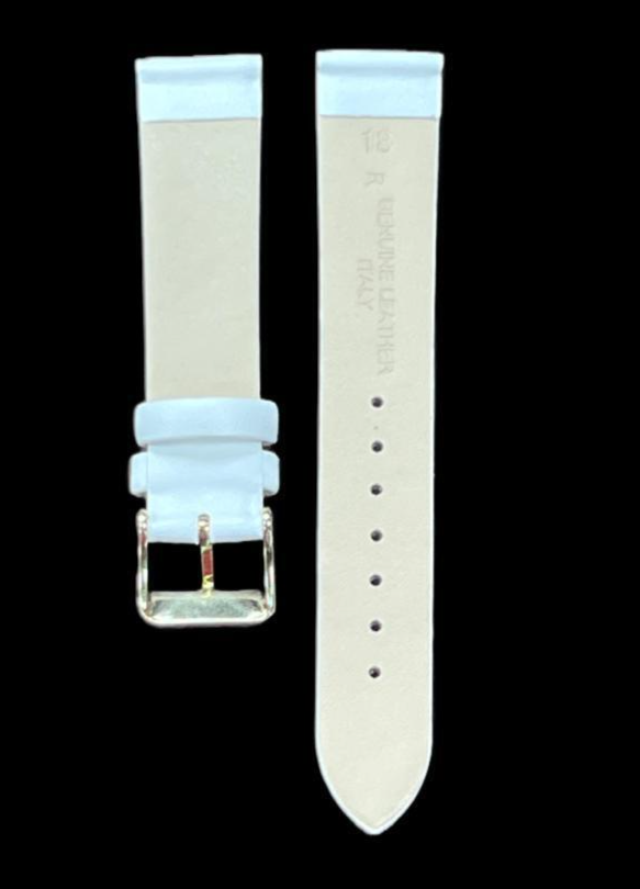 Unstitched Genuine Leather Watch Band Strap with Plain Smooth Finish 12-26MM