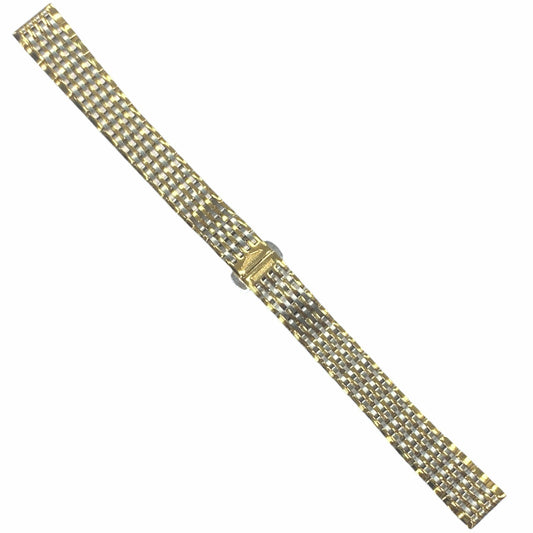 13mm Gold & Silver Mesh Watch Strap for Longines Watches - L600120631 Style