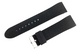 24mm Von Dutch Black Rubber Watch Band Premium Silicone Rubber Strap