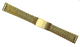 18MM President Style Gold Color Stainless Steel Watch Band with Regular Clasp