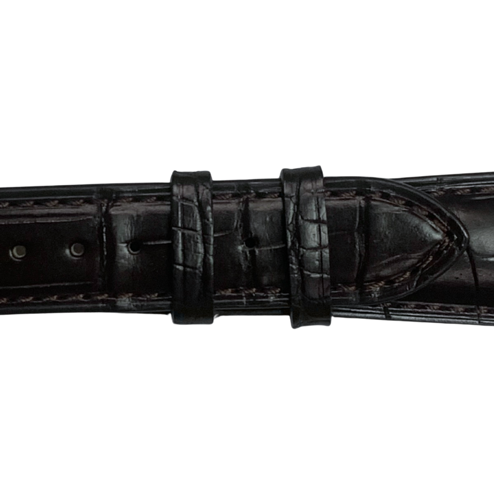 Luxury Genuine Alligator Leather Brown Leather Watch Band Strap – Multiple Sizes