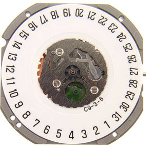 Miyota 1S13 Date at 6 and 3 Hands Citizen Watch Movement Quartz