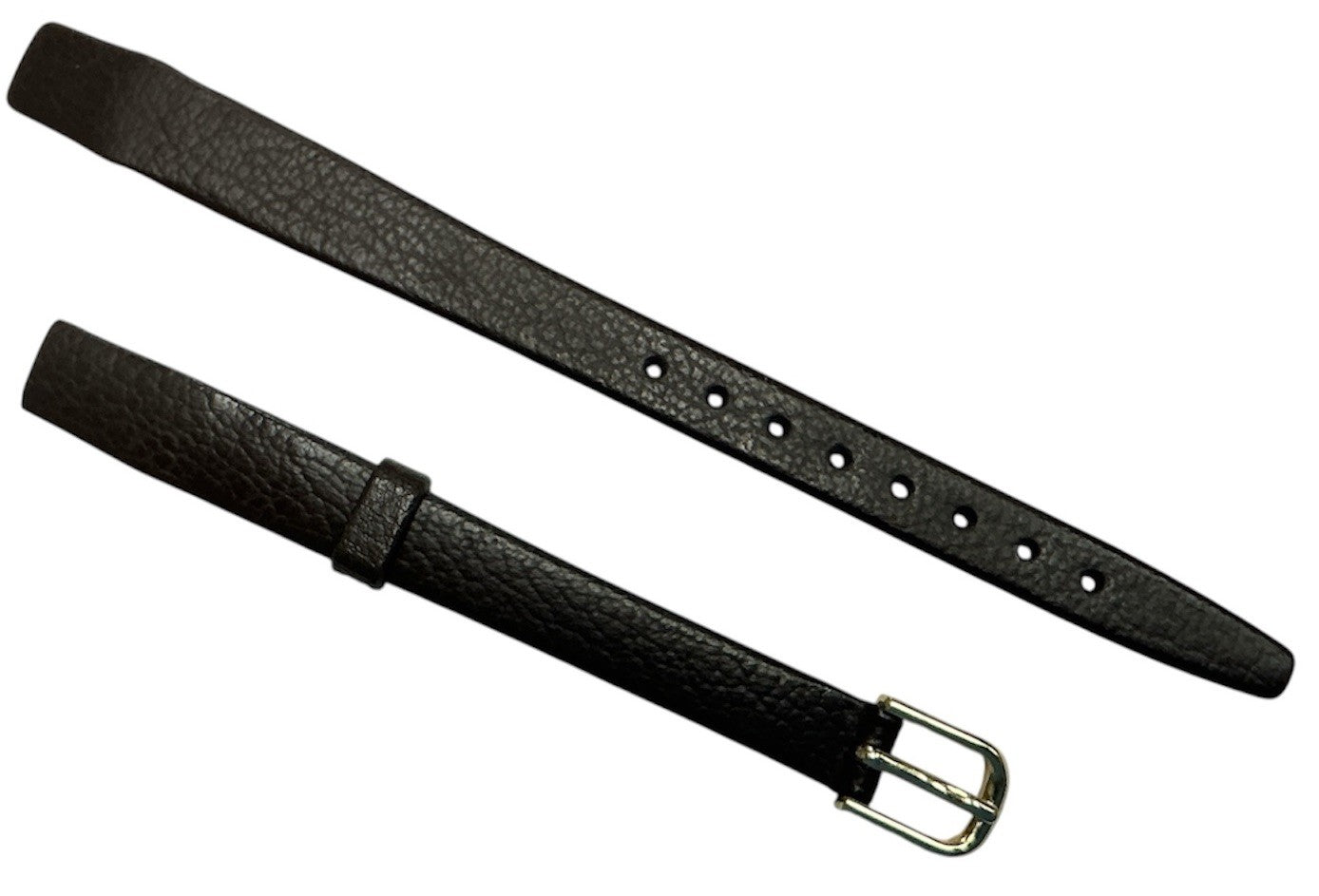 10mm Genuine Leather Dakota Brown Flat Open-Ended Ladies Watch Band