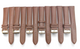 Lot of 6Pcs.Watch Band D Brown Genuine Leather Padded, Stitched 22xxlMM ,24xxlmm
