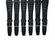 Lot Of 6, 18MM PVC Plastic Classic Black Sweat-Proof Watch Band