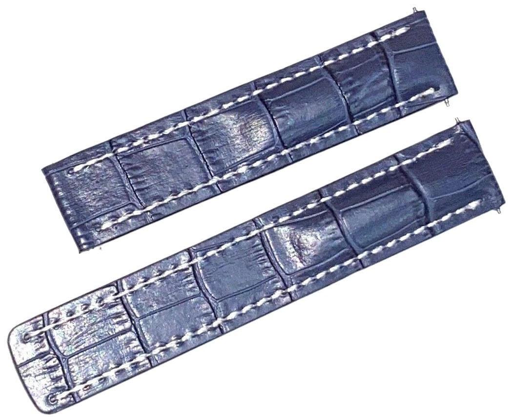Genuine Leather Watch Band Without Deployment Clasp for Breitling Avenger