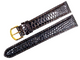 Watch Band 19MM(L) Genuine Leather D.BROWN Lizard Grain Padded Excellent Quality