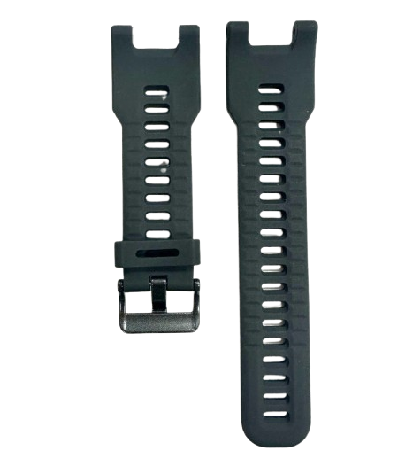 26mm Black Rubber Watch Strap Band w/ Buckle & Tools