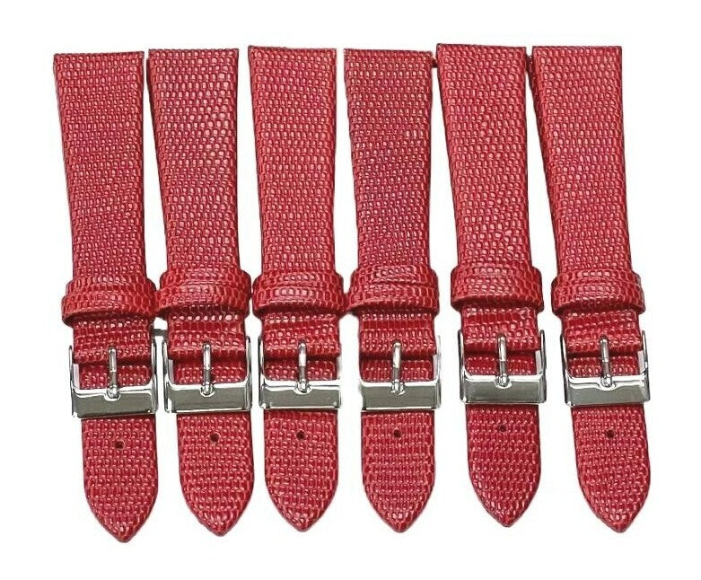 Best Quality Watch Bands Genuine Leather Lizard Grain Flat 12- 24mm
