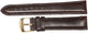 Watch Band Genuine Leather D.Brown Padded,Stitched 16mm,18mm, 20mm