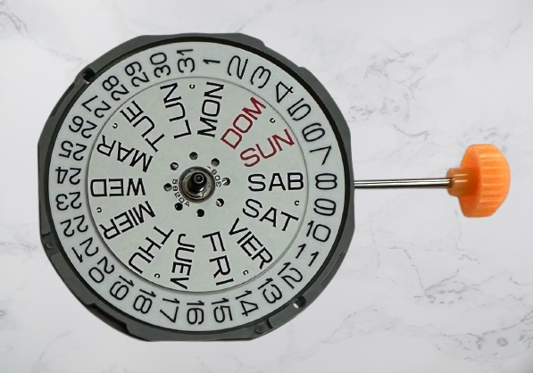 Miyota 1M02 Quartz Watch Movement – 3-Hand with Day & Date at 3:00