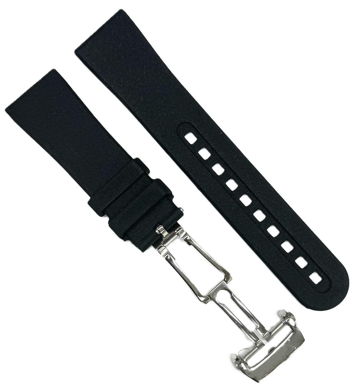 23x17 mm High-Quality Replacement Rubber Watch Band for BLANC PAIN Watches