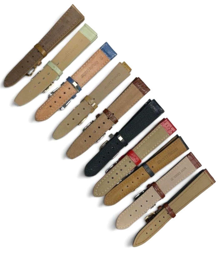 LOT OF 10 WATCH BANDS MIX SIZE STYLE AND COLORS 18/20mm