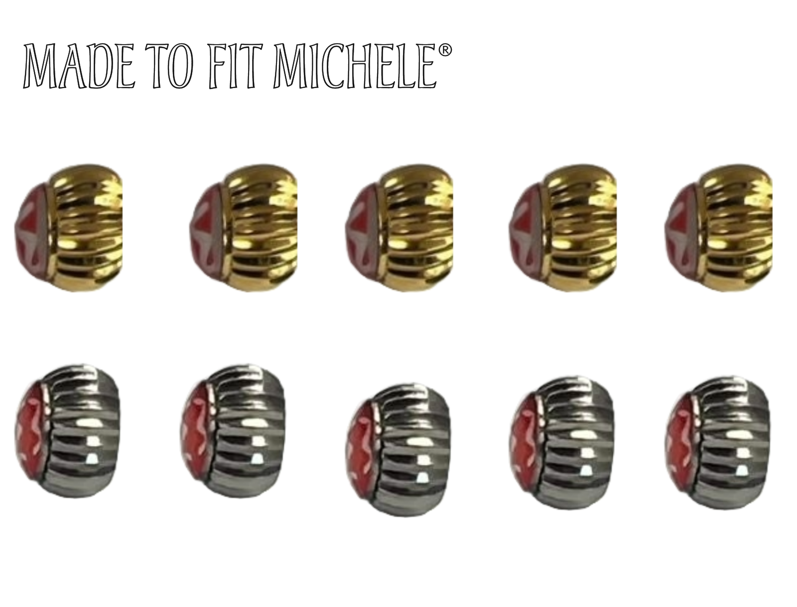 Lot of 5pcs Replicate Brand Watch Crown Size 4.8mm Made to Fit Michele®