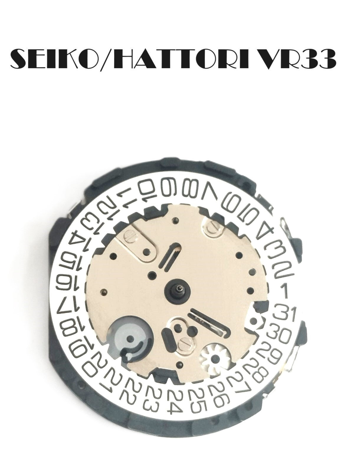 Watch Movement Quartz Hattori Chronograph VR33 Date At 3:00 Overall Height 6.2mm