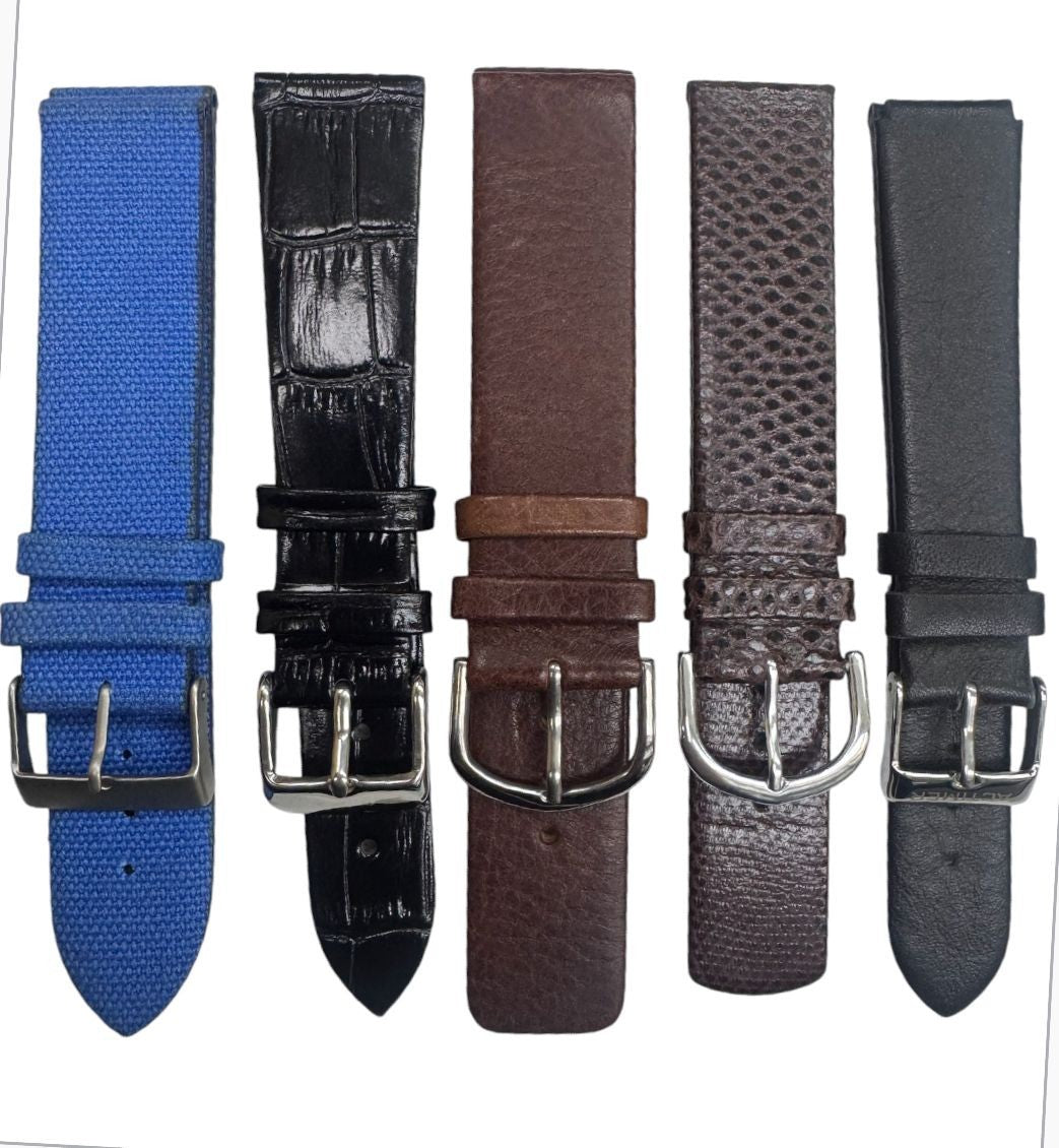 LOT OF 10 WATCH BANDS MIX SIZE STYLE AND COLORS 18MM/20MM