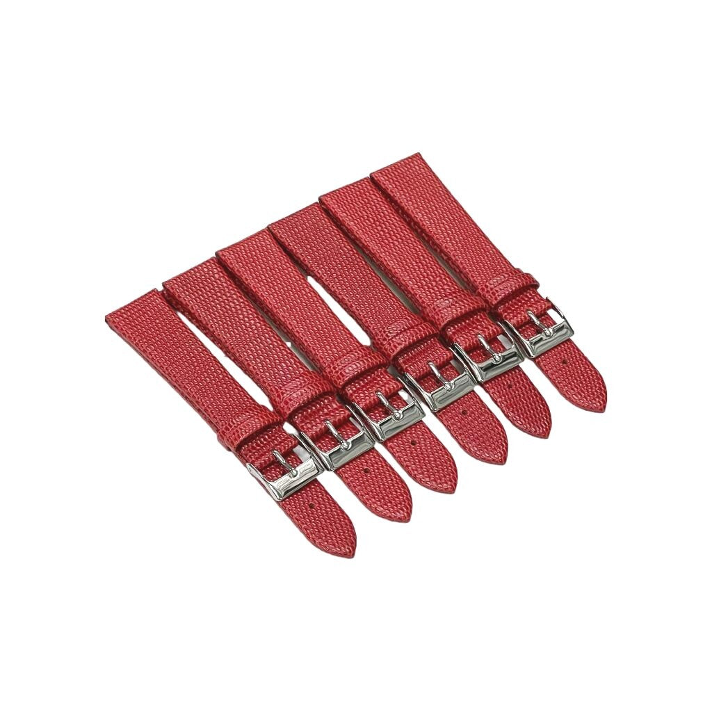 Best Quality Watch Bands Genuine Leather Lizard Grain Flat 12- 24mm