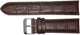 Watch Band Genuine Leather Alligator Grain Brown Padded 12mm to 30mm(A1 Quality)