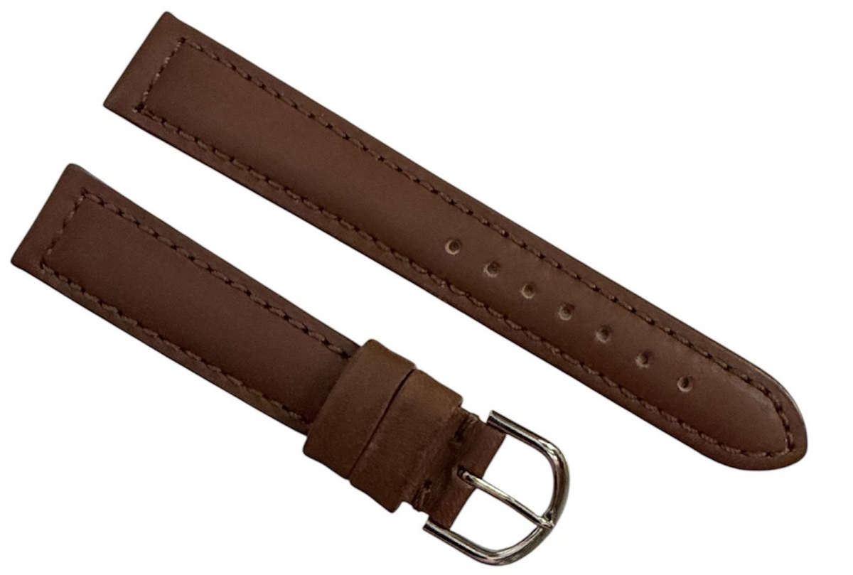 18mm Brown color Genuine Leather Watch Band